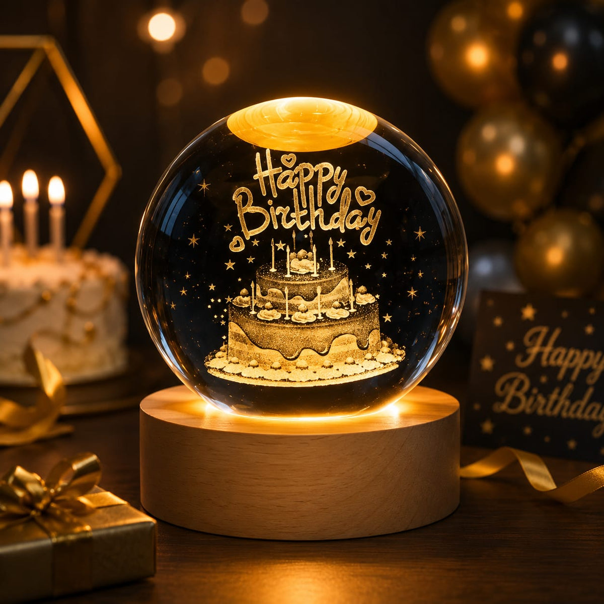 Magical 3D Crystall Ball Lamp