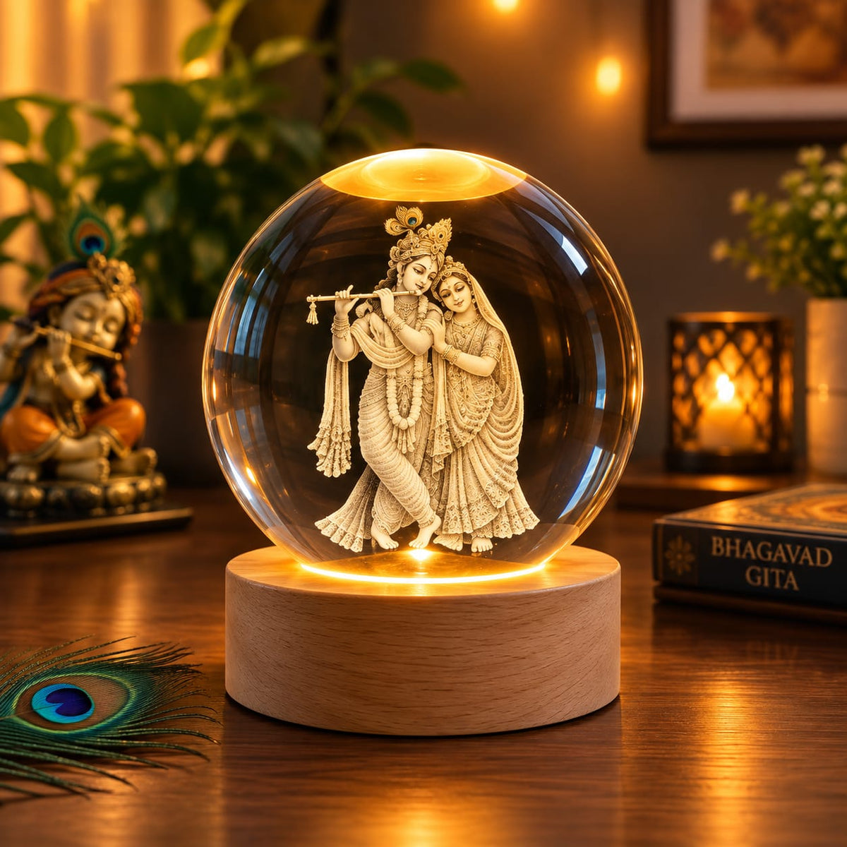 Magical 3D Crystall Ball Lamp