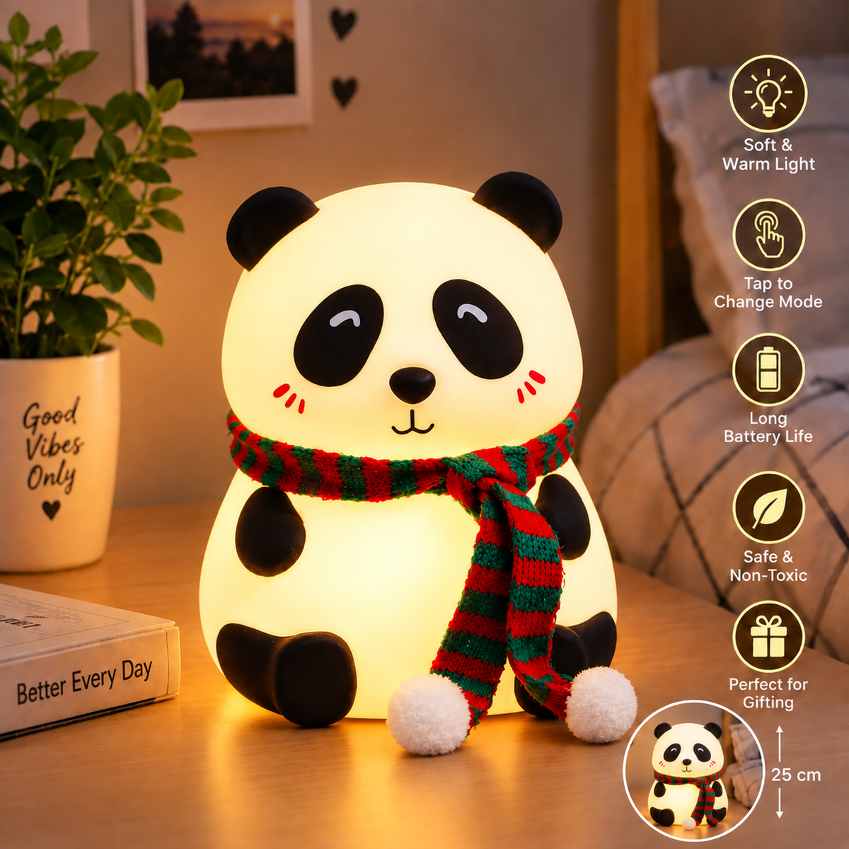 Cute Panda Night Lamp